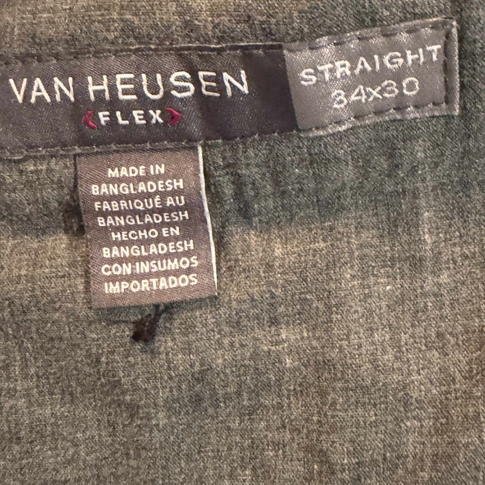 Van Heusen Men's Dark Pants straight leg 34x30 - Picture 3 of 5